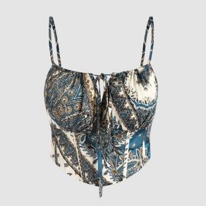 paisley pattern tank top from cider ($18) M